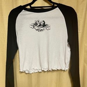 Cherub Cropped Long Sleeve Top
